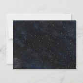 星空月夜婚礼回函单字母缩写 出欠カード (裏面)