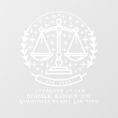 星空法律事務所 ローレル ビジネス窓用ステッカー ウィンドウサイン (シート)