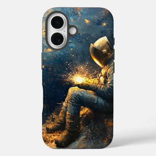星空溶接工 - 宇宙溶接アート Case-Mate iPhoneケース (裏面)