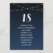 星空素朴の結婚座席表 プログラム (裏面)