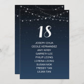 星空素朴の結婚座席表 プログラム (正面/裏面)