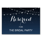 星空素朴夜結婚予約テーブル記号 テーブルナンバー (裏面)