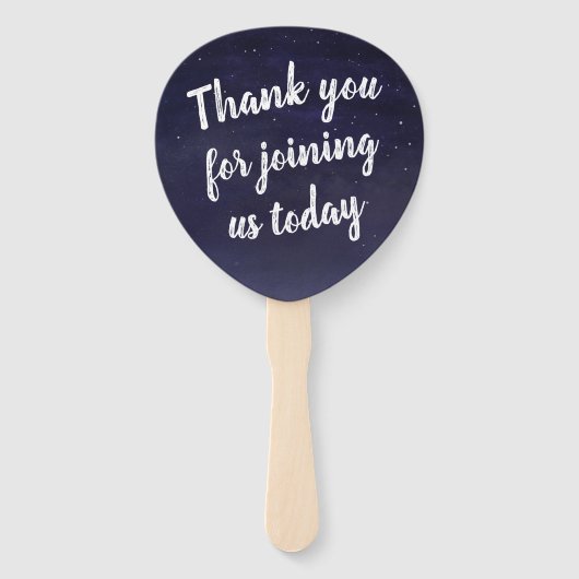 星空結婚の ハンドファン (裏面)