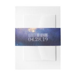 星空結婚の 招待状ベリーバンド