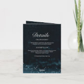 星空結婚夜の天空招待状 招待状 (裏面)