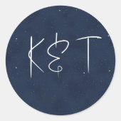 星空結婚夜 ラウンドシール (正面)