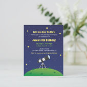 星空観察キャンプ 天文学 キッズ 誕生日 インビテーション (スタンド正面)