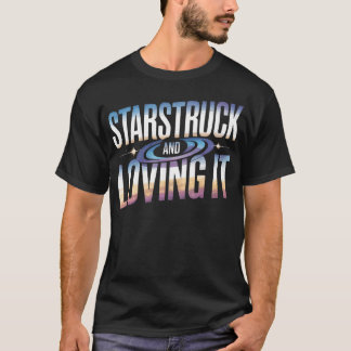 星空観察 天体観測 愛好家 望遠鏡 Tシャツ