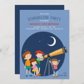 星空観賞パーティー 招待状 (正面/裏面)