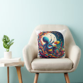 星空遊の夜のタコの太鼓 クッション (椅子)