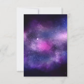 星空銀河のウェディング　感謝の写真 サンキューカード (裏面)