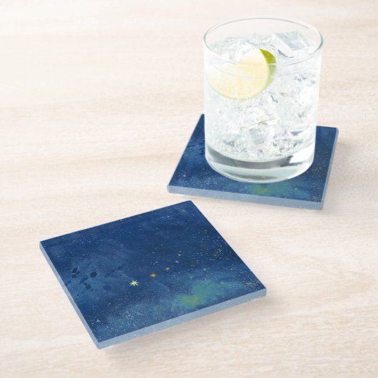 星空 ガラスコースター (アングル)