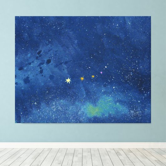 星空 キャンバスプリント (インサイチュ (ウッドフロア))