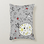 「星空」グレーとムーンアクセント枕 アクセントクッション (正面(垂直))