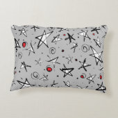 「星空」グレーとムーンアクセント枕 アクセントクッション (裏面)