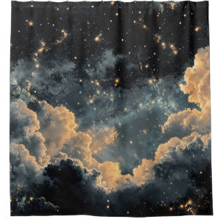星空 シャワーカーテン