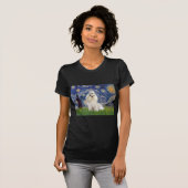 星空 - ハバニーズ (白/クリーム) Tシャツ (正面フル)