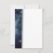 星空 夜空 星 宇宙 ミッドナイトブルー もや サンキューカード (正面)