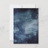 星空 夜空 星 宇宙 ミッドナイトブルー もや サンキューカード (裏面)