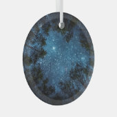 星空、天の川。 ガラスオーナメント (正面右)