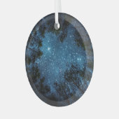 星空、天の川。 ガラスオーナメント (正面左)