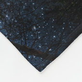 星空、天の川。 フリースブランケット (角)