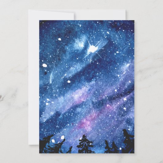 星空 招待状 (裏面)