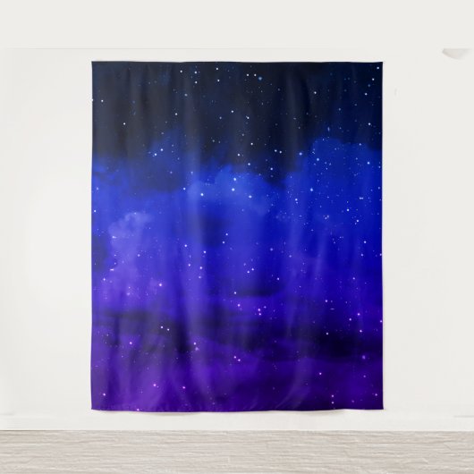 星空，星の惑星 タペストリー (正面)