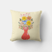 星立て花瓶開花 クッション (正面)