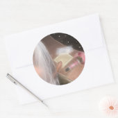 星結婚の下にある ラウンドシール (封筒)