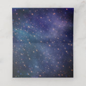 星結婚の下の星空の海軍 プレイスカード (内部開封)