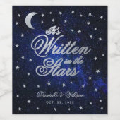 星結婚の書月の台本 ワインラベル (シングルラベル)