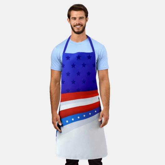 星縞エプロン エプロン (着用した状態)