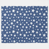 星繰り返しパターン フリースブランケット (正面(横))