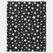 星繰り返しパターン フリースブランケット (正面)