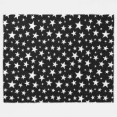 星繰り返しパターン フリースブランケット (正面(横))