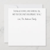 星翼の妖精のホリデーカード (裏面)