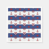 星航海のと縞模様 スタンダードカクテルナプキン (正面)