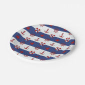 星航海のと縞模様 ペーパープレート (アングル)