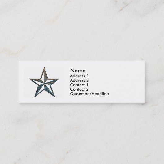 星航海の. スキニー名刺 (正面)