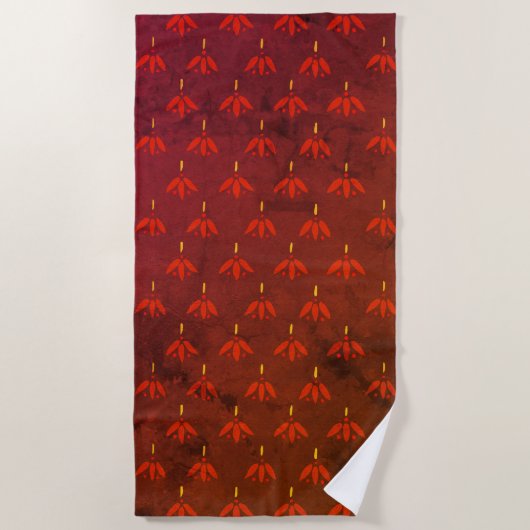 星花 ビーチタオル (正面)