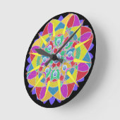 星花 ラウンド壁時計 (傾斜)