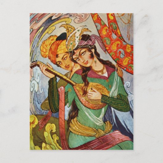 星葉書きニンフ ポストカード (正面)