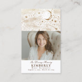 星葬祭記念祈りの言葉フォトカード 名刺 (正面)