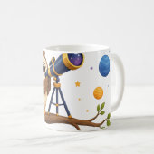 星見フクロウ コーヒーマグカップ (正面右)