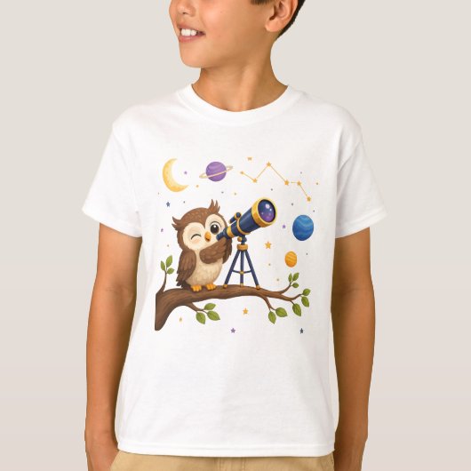 星見フクロウ Tシャツ (正面)