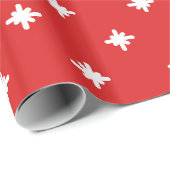 星赤と白の冬 ラッピングペーパー (ロールコーナー)