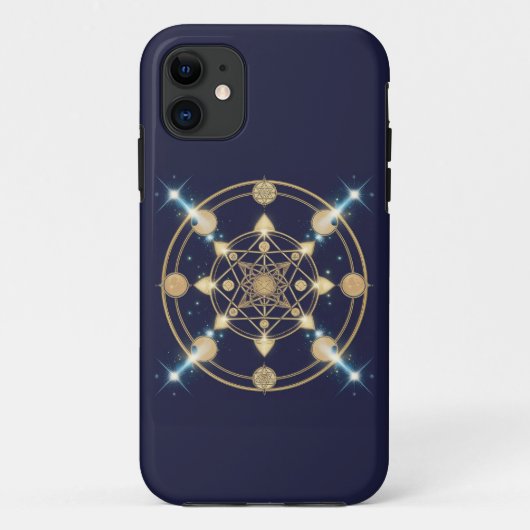 星輝く幾何学 – 無限のコード Case-Mate iPhoneケース (裏面)