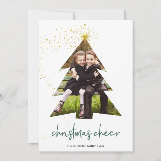 星輝く |クリスマス応援写真 シーズンカード (正面)