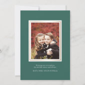 星輝く |ハッピーホリデー写真 シーズンカード (裏面)